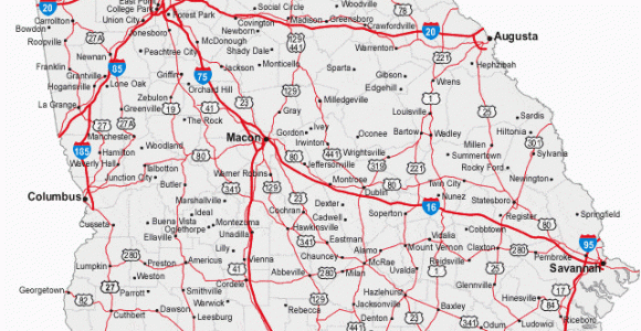 Georgia State Map with Counties Map Of Georgia Cities Georgia Road Map