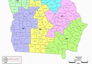 Georgia State Senate District Map Map Georgia S Congressional Districts