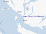 Georgia Strait Map Powell River Strait Of Georgia British Columbia Tide Station
