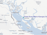 Georgia Strait Map Powell River Strait Of Georgia British Columbia Tide Station