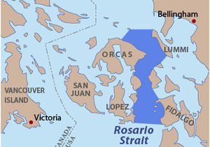 Georgia Strait Map Rosario Strait Revolvy
