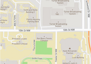 Georgia Tech Map Pdf Gt Georgia Institute Of Technology Campus Map