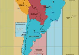Georgia Time Zone Map south America Time Zones
