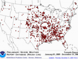 Georgia tornado Map tornadoes Of 2009 Wikipedia