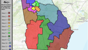 Georgia Voting Map Georgia S Congressional Districts Wikipedia