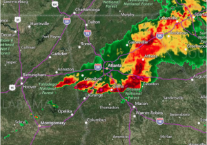 Georgia Weather Radar Map Reports Damaging Storms Hit Jacksonville Alabama as Severe