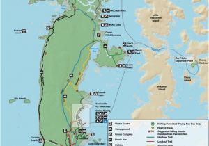 Georgian Bay Canada Map Hiking Trails On Beausoleil island Georgian Bay islands National