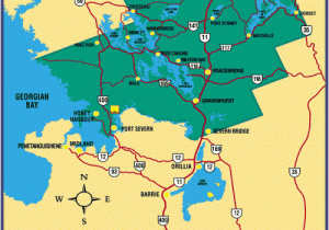 Georgian Bay Canada Map Map Of District Of Muskoka Ontario Canada Ontario Travel