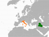 Germany to Italy Map Iraq Italy Relations Wikipedia