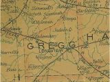 Ghost towns Texas Map Gregg County Texas History town List Vintage Maps More