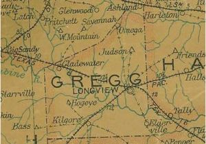 Ghost towns Texas Map Gregg County Texas History town List Vintage Maps More