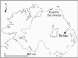 Giants Causeway Ireland Map Locality Map Of Giant S Causeway On the north Coast Of