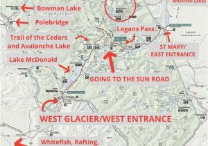 Glacier National Park Canada Map 19 Magical Things to Do In Glacier National Park Map Included