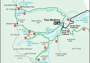 Glacier National Park Canada Map Map Of Glacier National Park and Surrounding towns Free