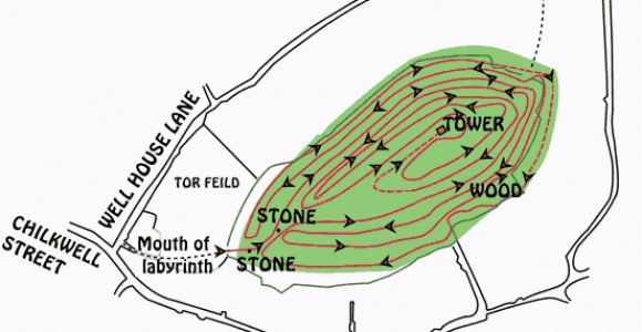 Glastonbury On Map Of England Does the Red Path Map A Scarlet Thread Of Contrition On Glastonbury