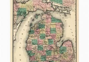 Glen Arbor Michigan Map Affordable Maps Of Michigan Posters for Sale at Allposters Com