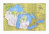 Glen Arbor Michigan Map Affordable Maps Of Michigan Posters for Sale at Allposters Com