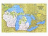 Glen Arbor Michigan Map Affordable Maps Of Michigan Posters for Sale at Allposters Com