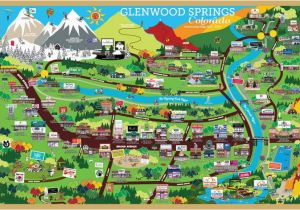 Glenwood Springs Colorado Map Cartoon tourist Map Of Glenwood Springs Co Photo Courtesy Of Www