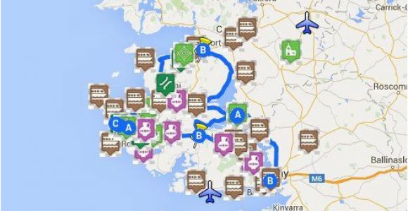 Gold In Ireland Map Map Of Connemara Sights Ireland Ireland Map Connemara Ireland