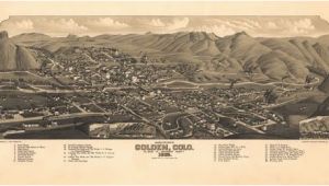 Golden Colorado Map Historic Map Golden Co 1882 Maps Pinterest Colorado