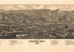 Golden Colorado Map Historic Map Golden Co 1882 Maps Pinterest Colorado