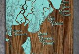 Golden isles Of Georgia Map Golden isles Georgia Whimsical Map Fire Pine