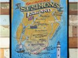 Golden isles Of Georgia Map St Simons island Etsy