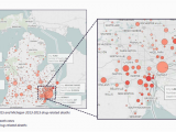 Golf Courses Michigan Map Report Details Hardest Hit Michigan areas for Opioid Use Drug