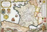Golf In France Map Antique Map Of France Maps France Map Antique Maps Map Art