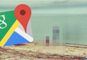 Google Earth France Map Google Maps Street View Creepy Sight Spotted On Beach In Russia