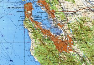 Google Map Of California Coast Us Elevation Map Google Best soviet topographic Map San Francisco