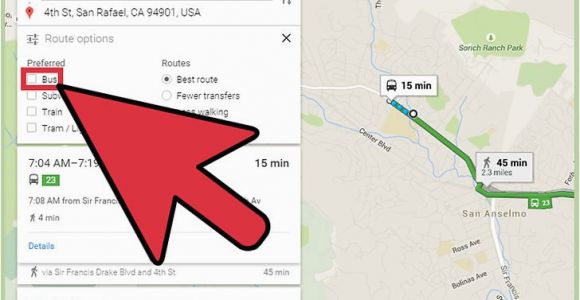 Google Maps and Directions Canada How to Get Bus Directions On Google Maps 14 Steps with Pictures