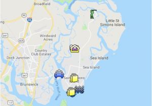 Google Maps atlanta Georgia St Simons island Map Google My Maps