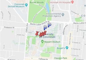 Google Maps Cincinnati Ohio University Of Cincinnati Google My Maps