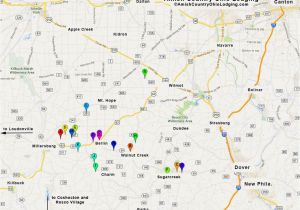 Google Maps Cleveland Ohio Amish Country Ohio Amish Country Ohio Lodging Google Map