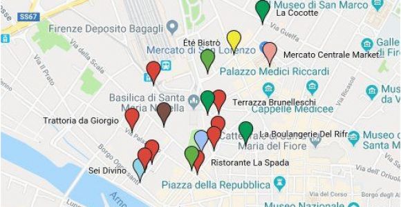 Google Maps Florence Italy Foodie Spots Near the Santa Maria Novella Train Station In Florence