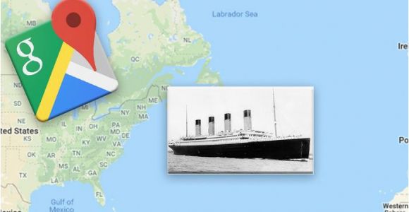 Google Maps for Europe Google Maps Exact Location Of the Titanic Wreckage Revealed