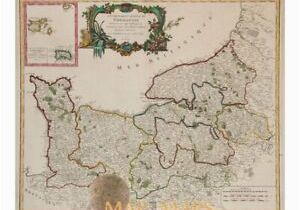 Google Maps France normandy Details About normandy France Old Map General De normandie Vaugondy 1751