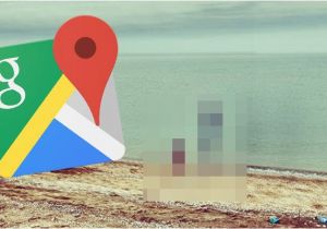 Google Maps France south Google Maps Street View Creepy Sight Spotted On Beach In