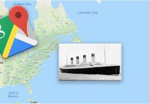Google Maps In Europe Google Maps Exact Location Of the Titanic Wreckage Revealed