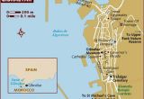 Google Maps Tarifa Spain Stadtplan Von Gibraltar Detaillierte Gedruckte Karten Von