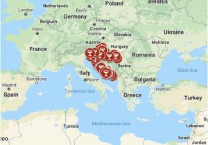 Google Maps Trieste Italy Best Of Croatia Slovenia Albania and Montenegro Google My Maps