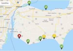 Google Maps Windsor Ontario Canada Three Essex County Beaches Closed to Swimming Over Canada Day Long