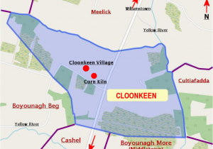 Gort Ireland Map Cloonkeen