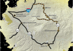 Grand Mesa Colorado Map Grand Mesa Png