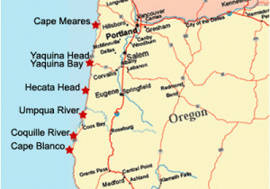 Grants Pass oregon Map Visit the Lighthouses Of the oregon Coast