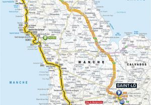 Granville France Map tour De France 2016 Die Strecke