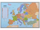 Graphic Maps Europe Answers Pinboard World Map or Map Of Europe 90 X 60 Cm Includes 12 Flag Pins Europe