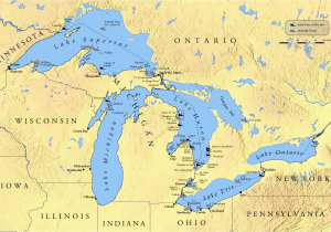 Great Lakes In Canada Map List Of Shipwrecks In the Great Lakes Wikipedia